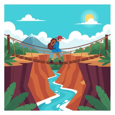 AI-generated image for SAT word intrepid