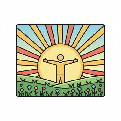 AI-generated image for SAT word jaunty