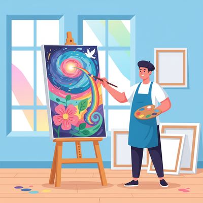 AI-generated image for SAT word leave