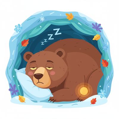 AI-generated image for SAT word lethargic