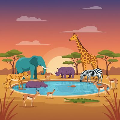 AI-generated image for SAT word litter