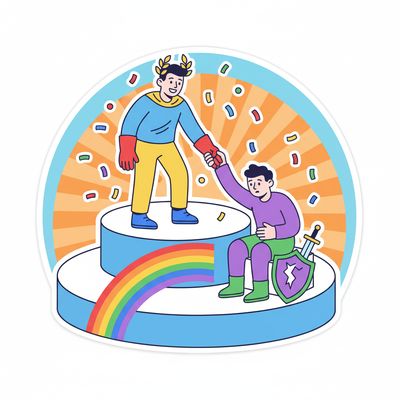 AI-generated image for SAT word magnanimous