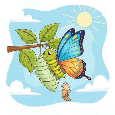 AI-generated image for SAT word metamorphosis