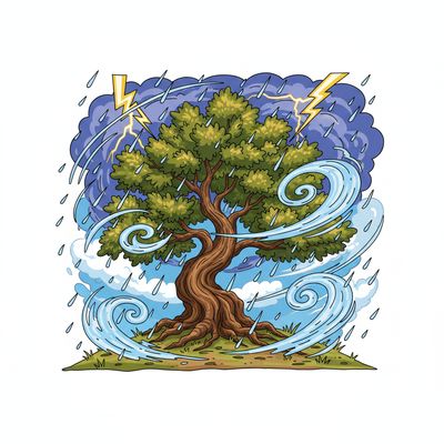 AI-generated image for SAT word might