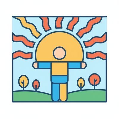 AI-generated image for SAT word mirth