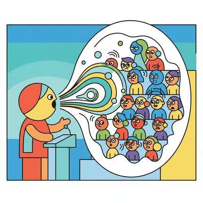 AI-generated image for SAT word mute