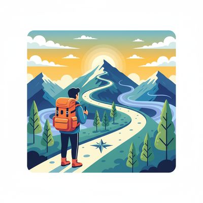 AI-generated image for SAT word nomadic