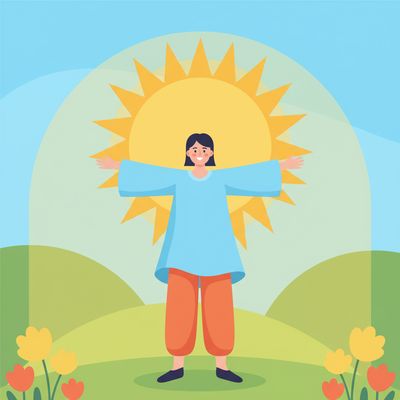 AI-generated image for SAT word omen