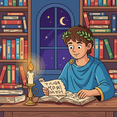 AI-generated image for SAT word ornithologist