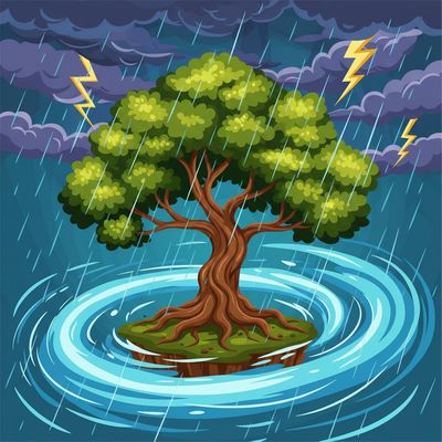 AI-generated image for SAT word oust