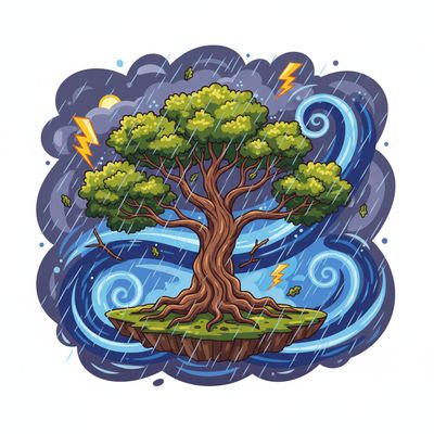 AI-generated image for SAT word overreact