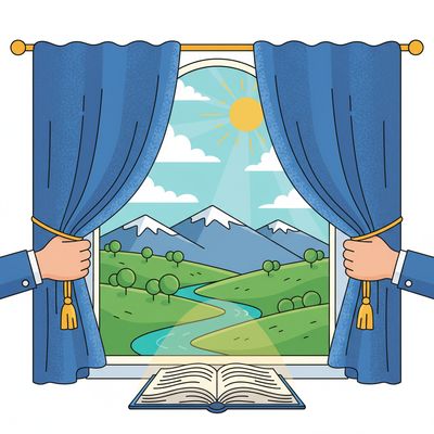 AI-generated image for SAT word overt