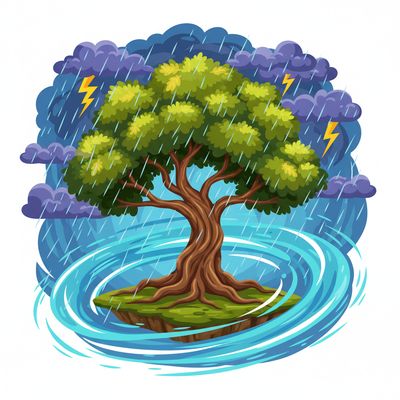 AI-generated image for SAT word overwhelming