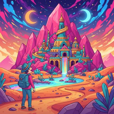 AI-generated image for SAT word peculiar