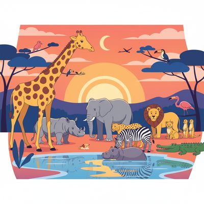 AI-generated image for SAT word pigment