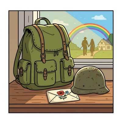 AI-generated image for SAT word poignant