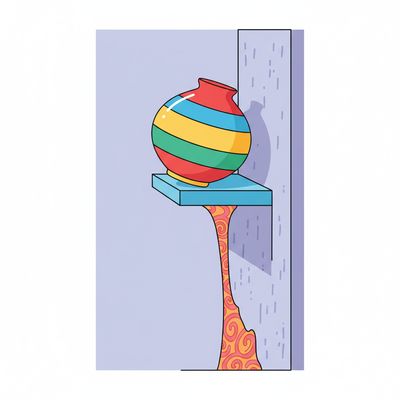 AI-generated image for SAT word precarious