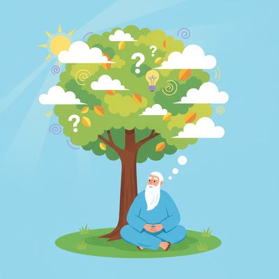 AI-generated image for SAT word preoccupied