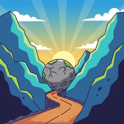 AI-generated image for SAT word procrastinate