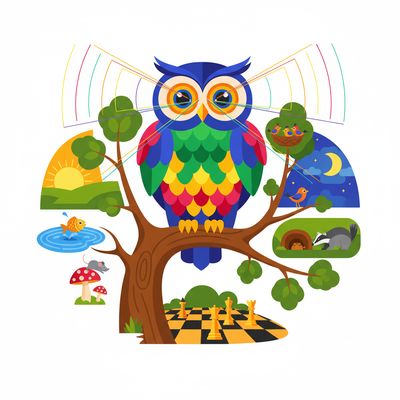 AI-generated image for SAT word prudent