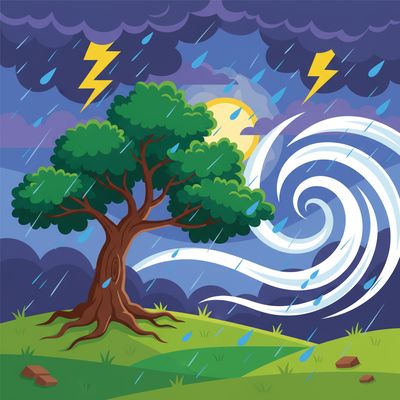 AI-generated image for SAT word rabid