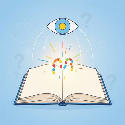 AI-generated image for SAT word recollect