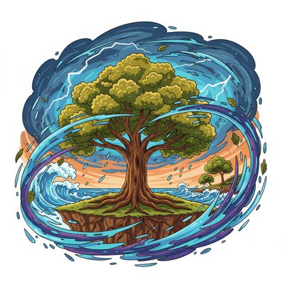 AI-generated image for SAT word relentless