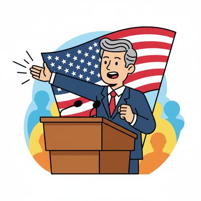 AI-generated image for SAT word rhetoric