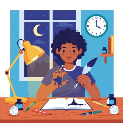 AI-generated image for SAT word sedentary