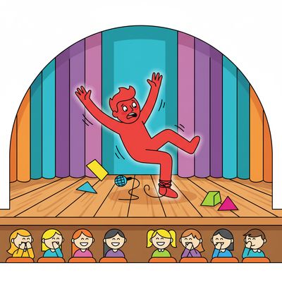 AI-generated image for SAT word self-conscious