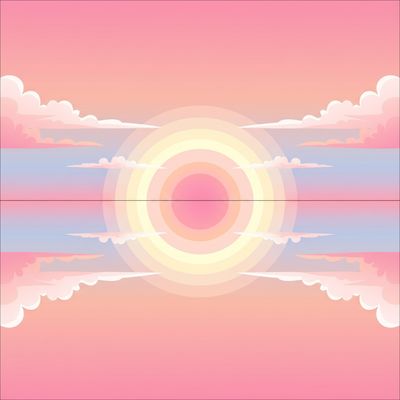 AI-generated image for SAT word serenity