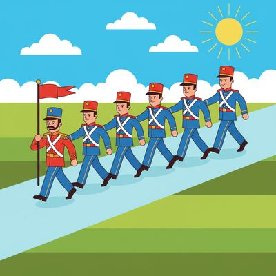 AI-generated image for SAT word servile