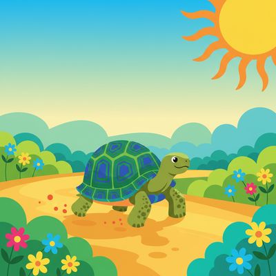 AI-generated image for SAT word sluggish