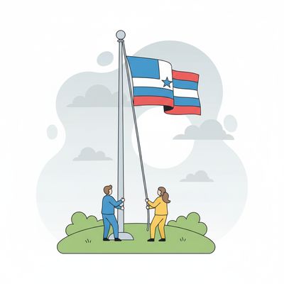 AI-generated image for SAT word solemn