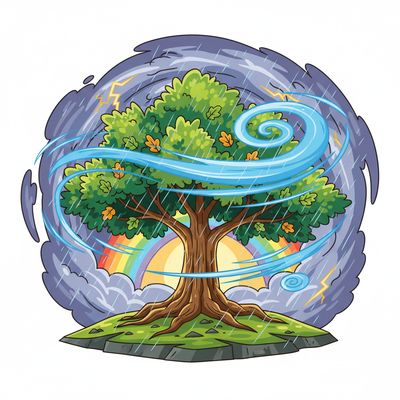 AI-generated image for SAT word staunch