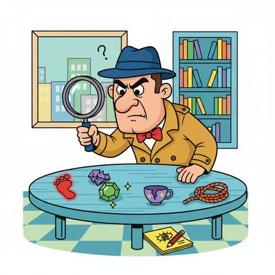 AI-generated image for SAT word suspicious