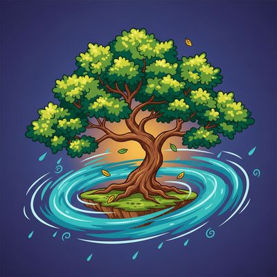 AI-generated image for SAT word thrive