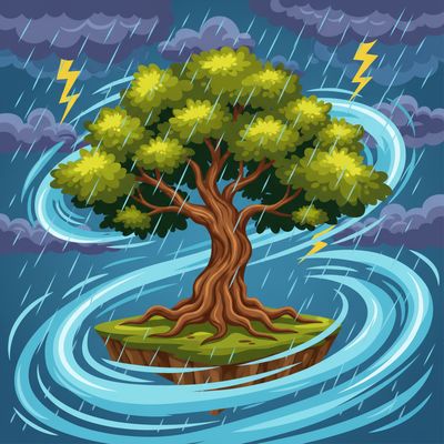 AI-generated image for SAT word touchy