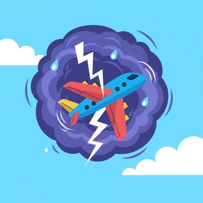 AI-generated image for SAT word turbulent