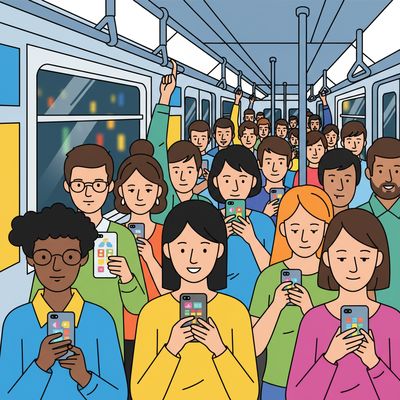 AI-generated image for SAT word ubiquitous