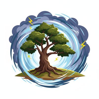 AI-generated image for SAT word unflinching