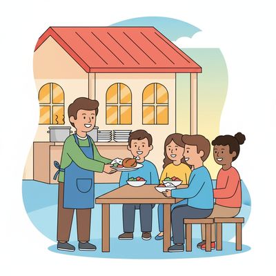 AI-generated image for SAT word unstinted