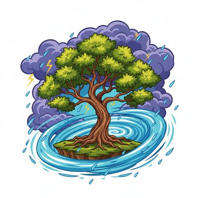 AI-generated image for SAT word vehemently