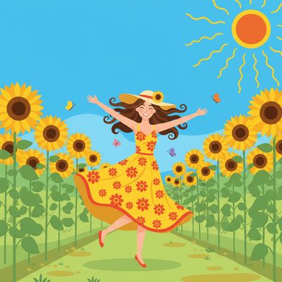 AI-generated image for SAT word vivacious