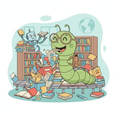 AI-generated image for SAT word voracious