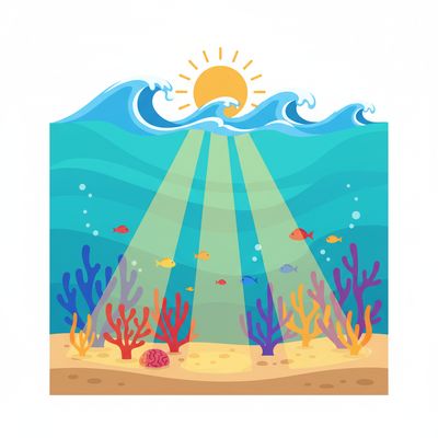 AI-generated image for SAT word wade