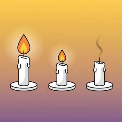 AI-generated image for SAT word wane