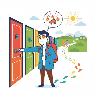 AI-generated image for SAT word zealous